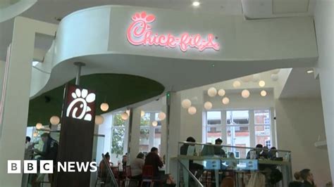 Chick Fil As First Uk Restaurant Sparks Lgbt Rights Row Bbc News