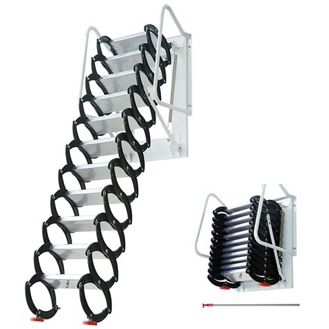Buy Intbuyingloft Ladder Attic Extension Pulldown Wall Ed Ladder Alloy