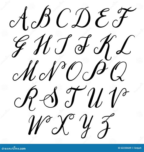 Lettres Dalphabet Majuscule Alphabet De Vecteur Illustration De