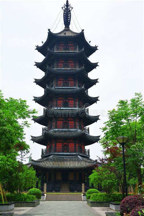 Chinese Architecture Pagoda Landmark Tower Picture Image 124772495