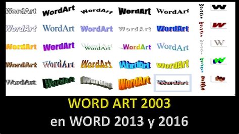 Habilitar Wordart Clásico En Word Activa Wordart 2003 En Cualquier