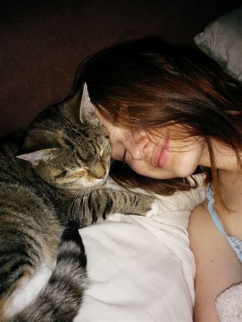 Cat Loves Her Human So Much She Hugs And Watches Over Her Every Step Of The Way