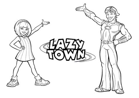 Dibujos De Lazytown Para Colorear Y Pintar