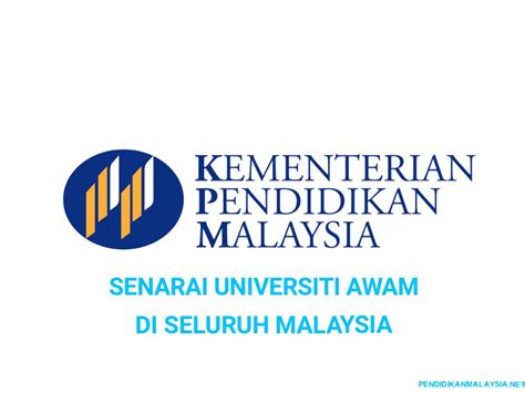 Anda telah membuat permohonan upu 2018/2019? Senarai Universiti Awam (UA) Terkini di Malaysia ...