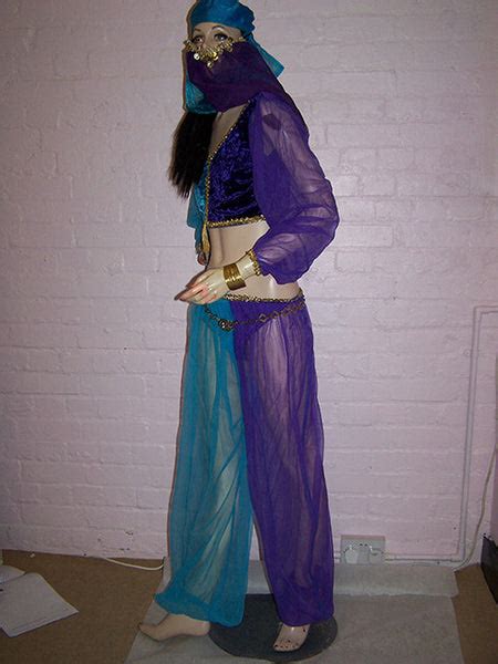 Arabian Belly Dancers Costume And Veil Mad World Fancy Dress