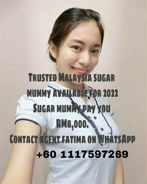 Rich Sugar Mummy Pay You Rm8000 Contact Agent Fatima On Whatsapp