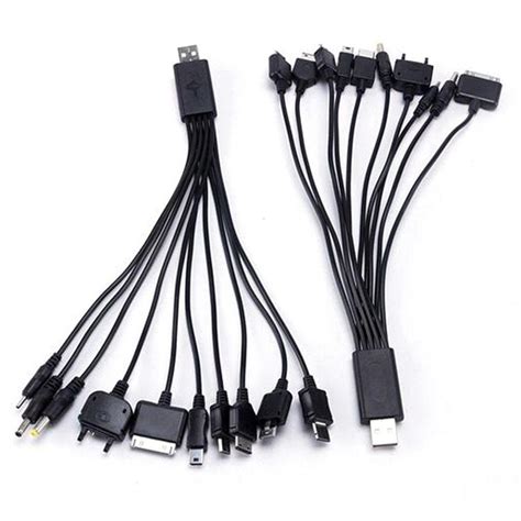 New Usb Cable Universal 10 In 1 Multi Function Cell Phone Charger Cord