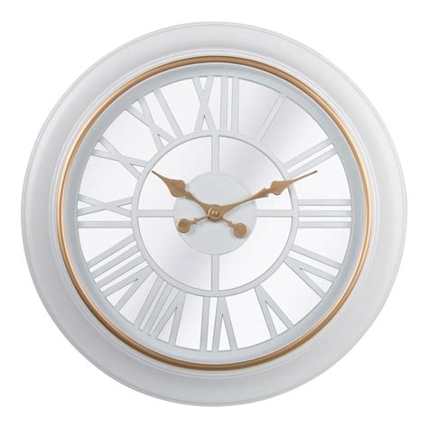 Kiera Grace Round Antique Wendel Decorative Plastic Wall Clock 18 X 18