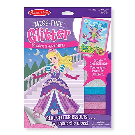 Melissa And Doug Mess Free Glitter Activity Kit Princess And Fairy Scenes