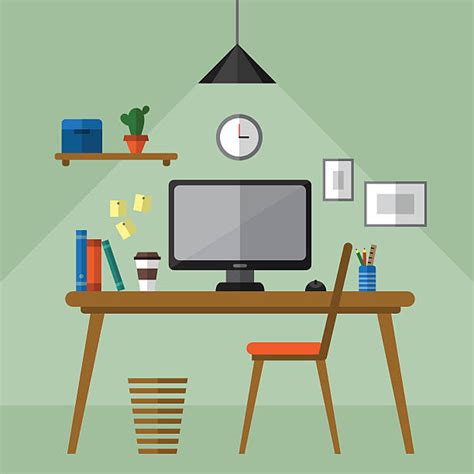 Best Organized Desk Illustrations Royalty Free Vector Graphics And Clip