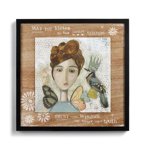 Listen To Heart Whispers Wall Art Kelly Rae Roberts Wall Art Plaques