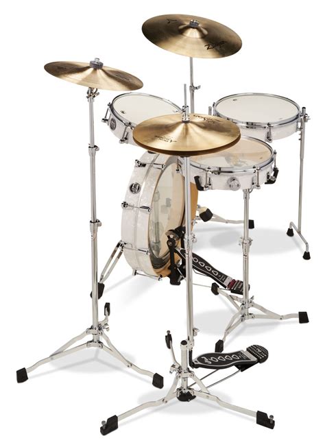 Dw Drums Low Pro White Marine 4pc Performance Series Maple Compact Kit
