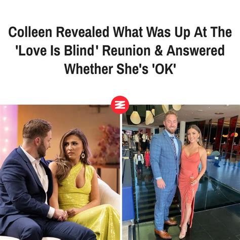 Colleen Revealed What Was Up At The Love Is Blind Reunion Answered Whether She S OK