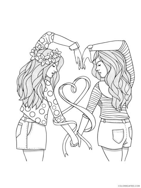 Printable Bff Coloring Pages