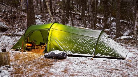 Hot Tent Camping In Snow Home Design Garden And Architecture Blog Magazine