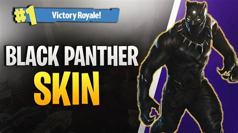New Black Panther Skin Fortnite Gameplay Youtube