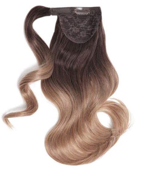 Hairology Hair Extensions 18 Inch Body Wave Ombre Wrap Ponytail