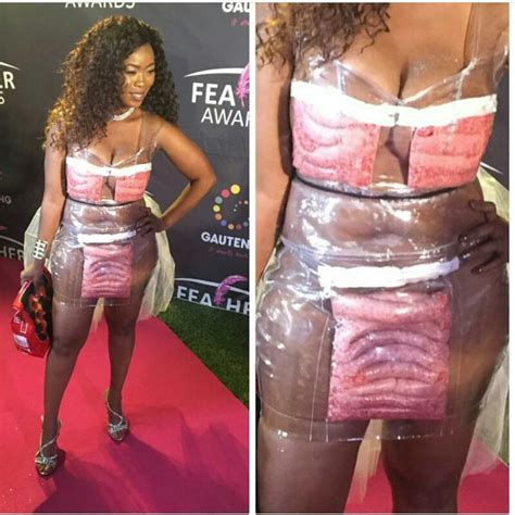 E News See All The Shocking Dresses South African Celebs Wore To