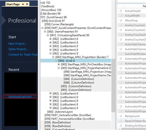 C Creating A Vs Style Listview Stack Panel In Wpf Stack Overflow