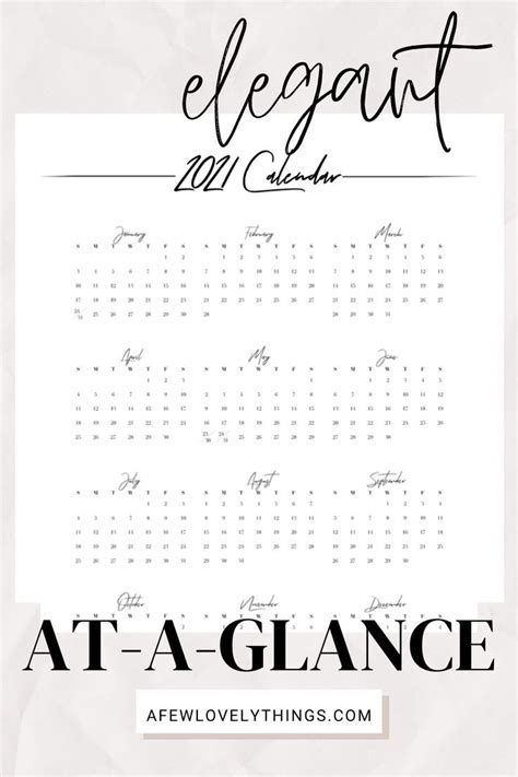 Week At A Glance 2021 Calendar Example Calendar Printable