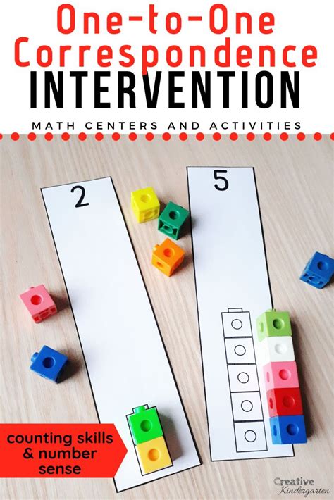 One To One Correspondence Intervention Kindergarten Activities For