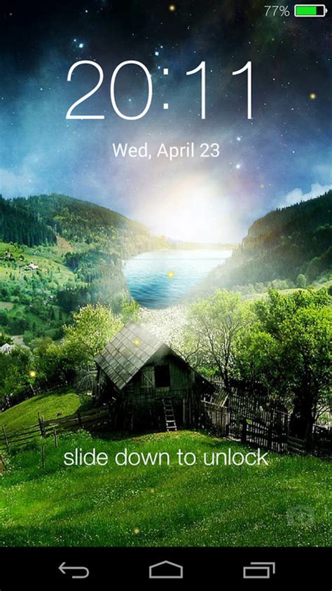 Fireflies Lockscreen Free Android Theme Download Appraw