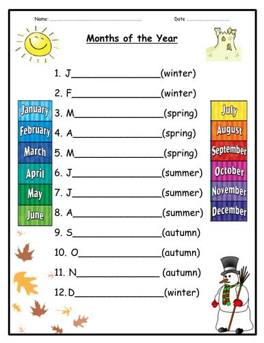 Seasons And Months 3 Differentiated Activity Booklets By