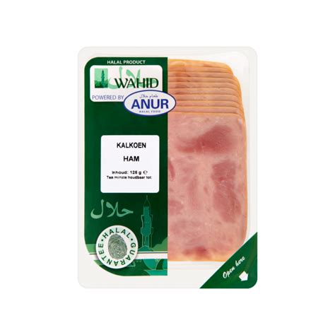 Wahid Kalkoen Ham 125g Halal Vleeswaren