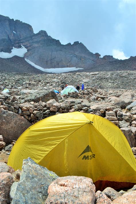 Lovely Spot For A Tent Below The Keyhole On The Boulderfield Longs