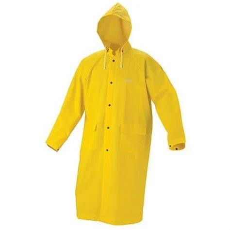 Hooded Nylon Plain Yellow Raincoat At Rs 260 In Delhi Id 11458440088