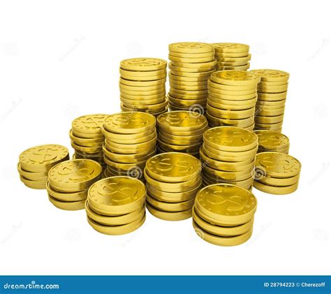 Pile Gold Coins Stock Photos Image 28794223