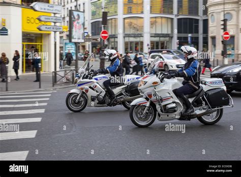 police nationale paris france motorcycle patrol Stock Photo  Alamy