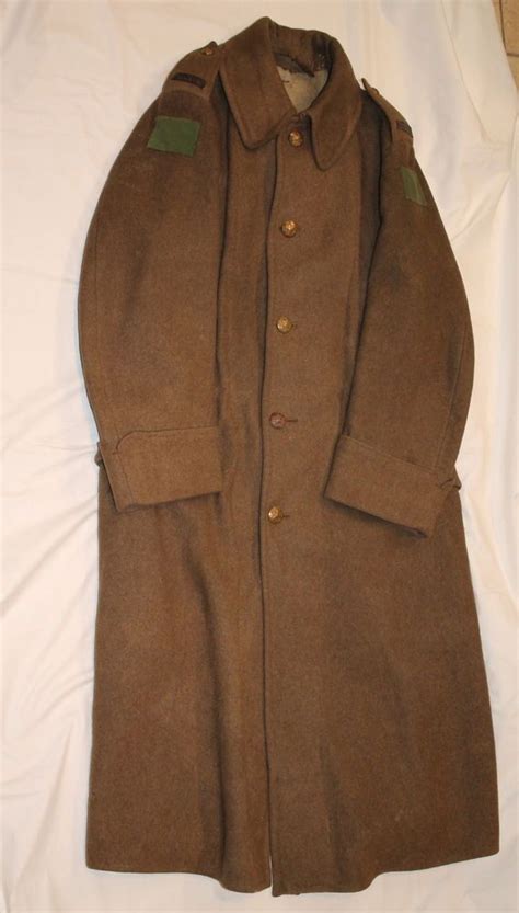 Ww1 Canadian 4th Div Cef Overcoat Greatcoat Patched Rare Ww1