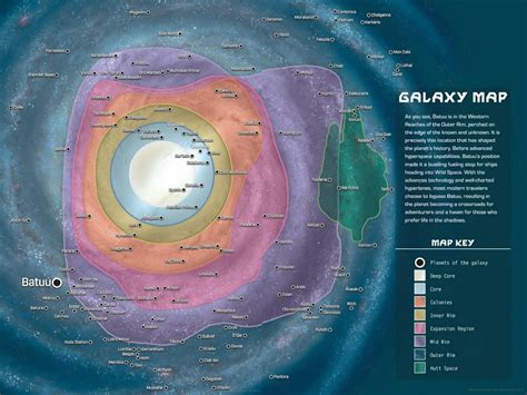 更新了《巴圖指南》一書中的星球大戰星系官方地圖 他 Output