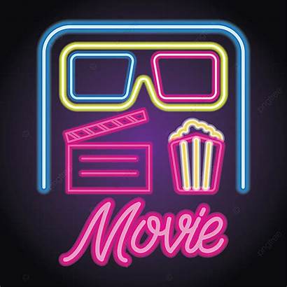 Neon Movie Cinema Entertainment Icon Effect Tinyzone