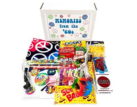 Woodstock Candy 1960s Time Capsule Box Birthday T Assortment With Vintage Nostalgia Candy