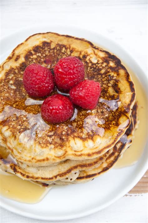 Vegan Raspberry And Vanilla Pancakes Recipe Elephantastic Vegan