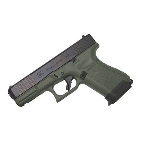 Glock 19 Gen 5 15rd 4 9mm Pistol Battlefield Greenpa195s203bfg