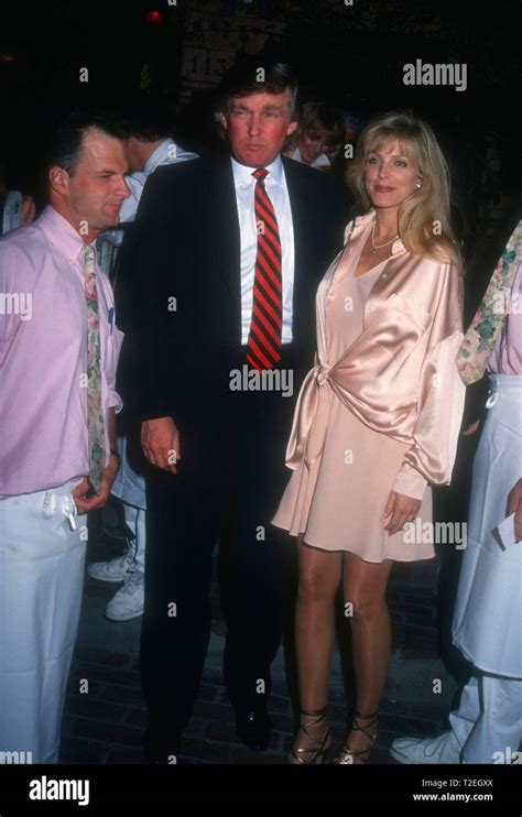 Los Angeles Ca March 12 Donald Trump And Wife Actress Marla Maples