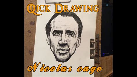 Nicolas Cage Quick Drawing Youtube