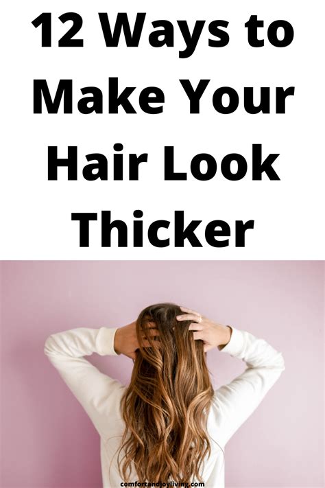 Ways To Make Your Hair Look Thicker