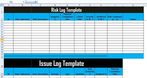 Hence, it gives an aid to a project manager. Get Risk And Issue Log Template XLS | Report template ...