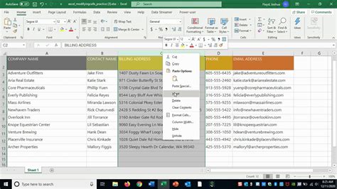 Excel Modifying Columns Rows And Cells Hot Sex Picture