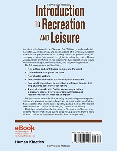 Introduction To Recreation And Leisure Web Study Guide 3rd Edition