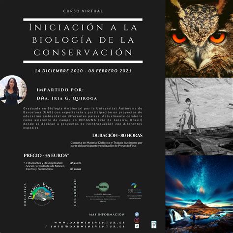 Curso Virtual Iniciación A La Biología De La Conservación 2021