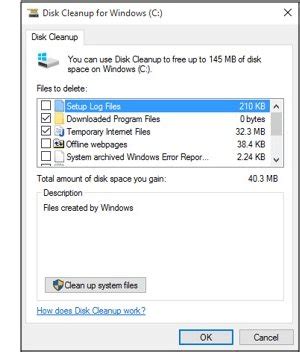 Free up disk space in the storage settings. What is disk cleanup?