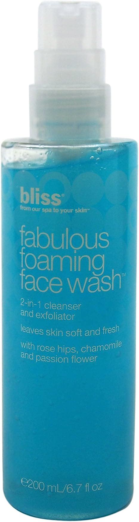 Bliss Fabulous Foaming Face Wash 197ml66oz Uk Beauty