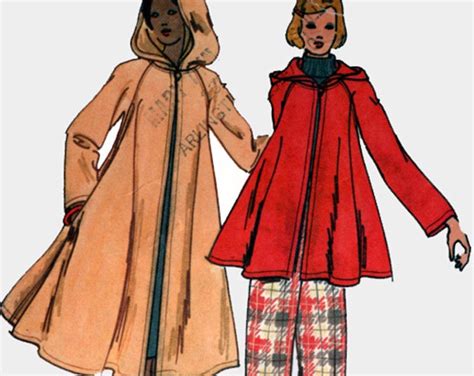 1970s Hooded Swing Coat In Two Lengths By Designer Kenzo Etsy