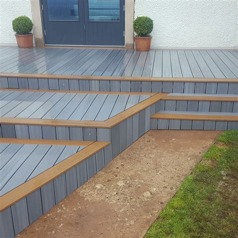Neutral colour tones of neotimber's grey composite decking boards offer the perfect canvas for you to introduce splashes of more prominent. UltraShield Composite Decking Sample - Grey