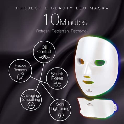 Project E Beauty Photon Skin Rejuvenation Face And Neck Mask Wireless